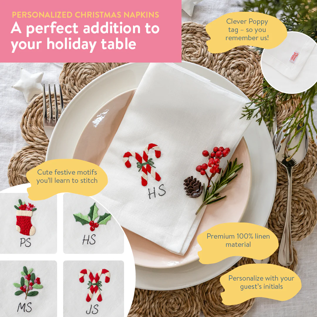 Personalized Christmas Napkins Beginner Kit - Image 10