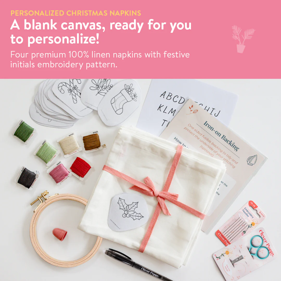 Personalized Christmas Napkins Beginner Kit - Image 12