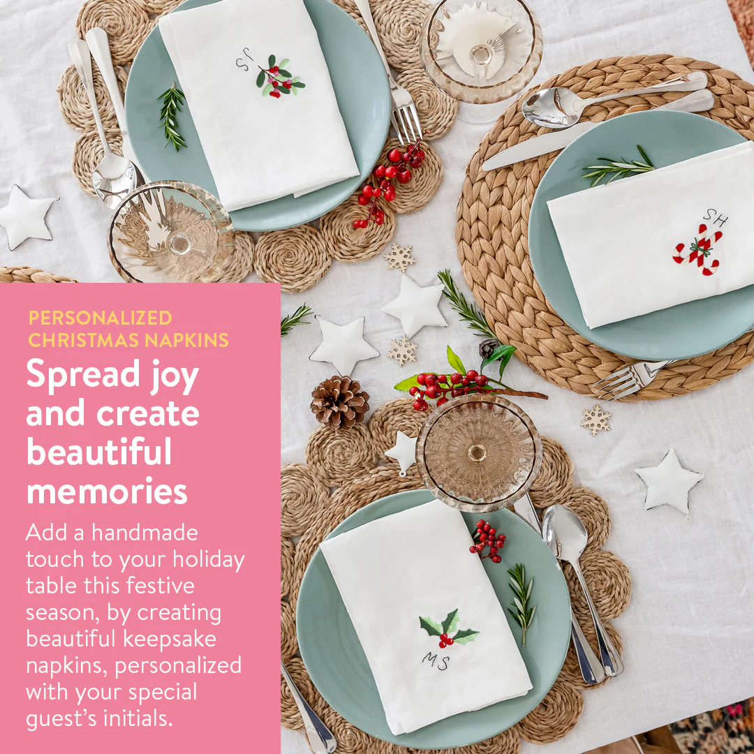Personalized Christmas Napkins Beginner Kit - Image 9